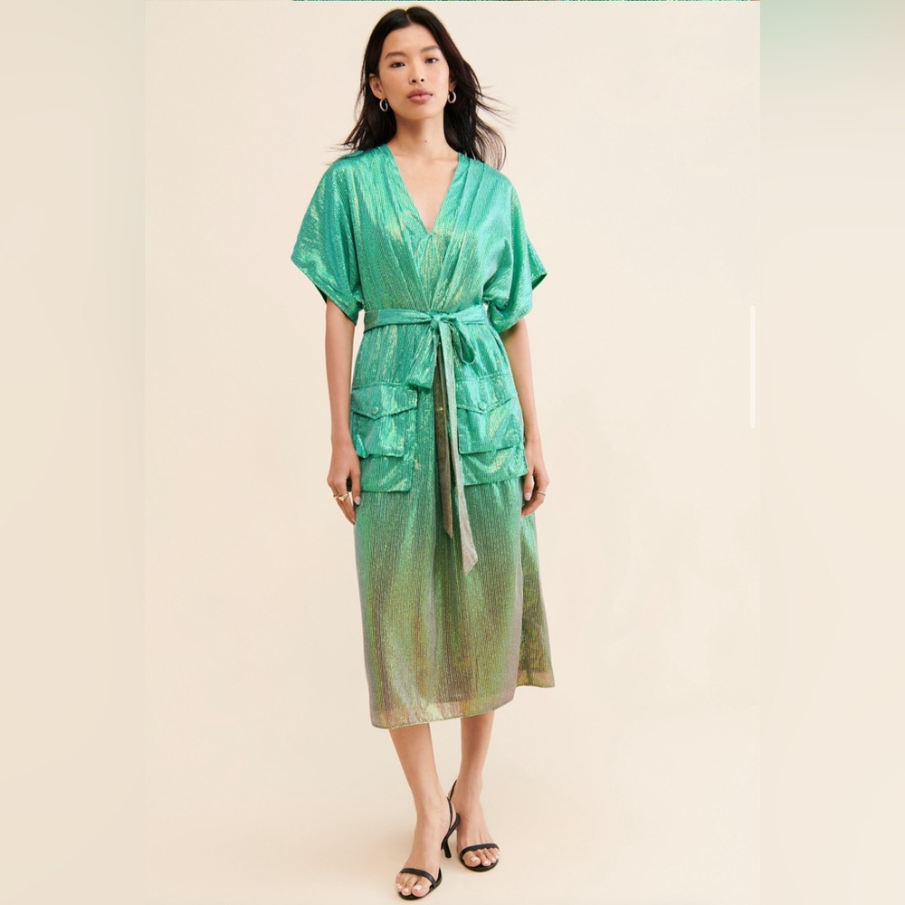 $248 Anthropologie X Bhanuni By Jyoti Ombré Sequin Dress size XS-M